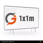 Baner reklamowy 1x1m Frontlit 510g powlekany pcv trwały