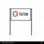 Tablica informacyjna 1x1m z blachy ocynkowanej