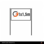 Tablica informacyjna 1x1,5m z blachy ocynkowanej