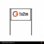 Tablica informacyjna 1x2m z blachy ocynkowanej