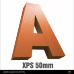 Litera styropianowa 3D, styrodurowa XPS 50mm