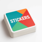 Naklejka kwadratowa samoprzylepna